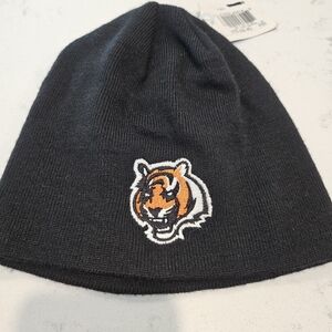 Black Beanie with Tiger Logo